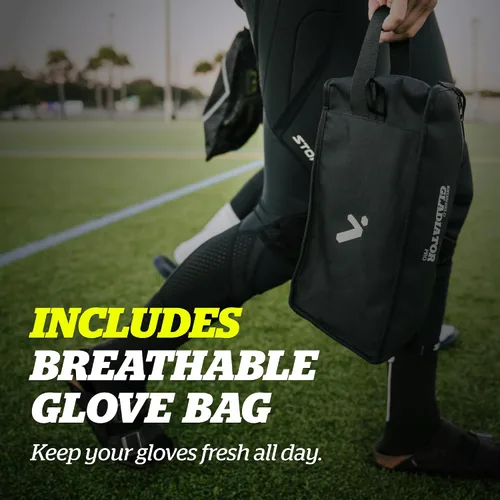 Miniatura 6 de Storelli Gladiator 3 GK Gloves High-Impact Hand Protection with Removable Finger Spines, Premium Hand Grip for Soccer Goalies