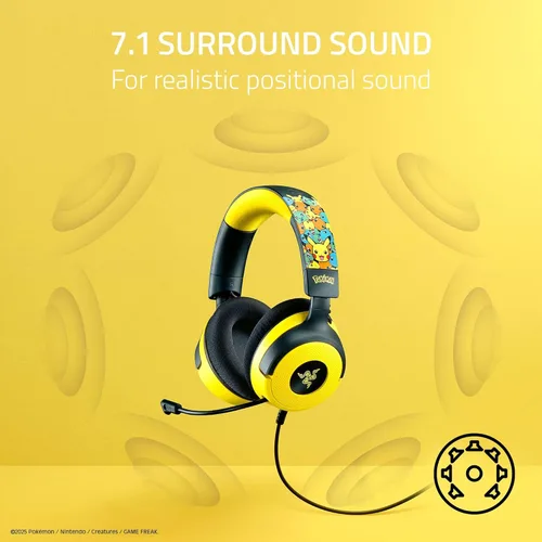 Miniatura 4 de Razer Kraken V4 X Wired Gaming Headset: 40 mm Drivers - Cardioid Mic - Memory Foam Cushions - Chroma RGB Lighting - Type C & Type A Cable - for PC