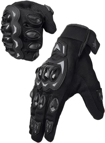 Miniatura 8 de Guantes de motocicleta, guantes de pantalla táctil para moto con nudillos duros, guantes tácticos, guantes de equitación, guantes antideslizantes
