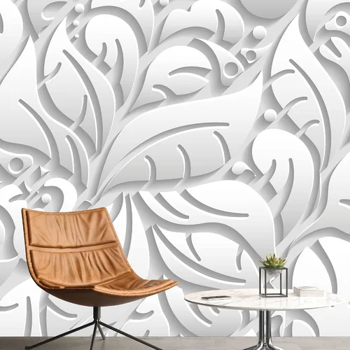 Miniatura 43 de NWT Calcomanía removible de pared/mural blanco pastel azul margarita, naturaleza, desierto, arte digital, arte moderno, decorativo, floral