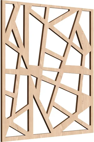 Miniatura 4 de Harrisburg Paneles decorativos de pared de madera con calado, grandes, 23 3/8 pulgadas de ancho x 23 3/8 pulgadas de alto x 1/4 de alto, roble rojo