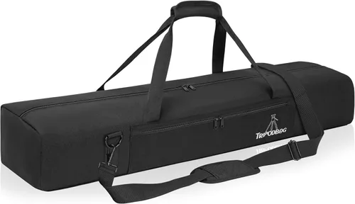 Miniatura 10 de TORIBIO Bolsa de trípode multifuncional de 33.5 pulgadas, funda de transporte de trípode resistente, funda para soporte de música, micrófono