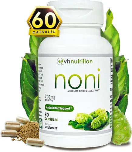 VH Nutrition NONI Cápsulas | 700 mg Morinda citrifolia Extracto Píldoras | Suplemento antioxidante natural para apoyar el bienestar, la energía y la
