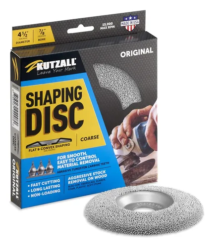 Miniatura 10 de Kutzall Disco de Moldeo Extremo - Mediano, 4-1⁄2" (114.3mm) Diámetro X 7⁄8" (22.2mm) Taladro - Accesorio de Amoladora Angular para Carpintería