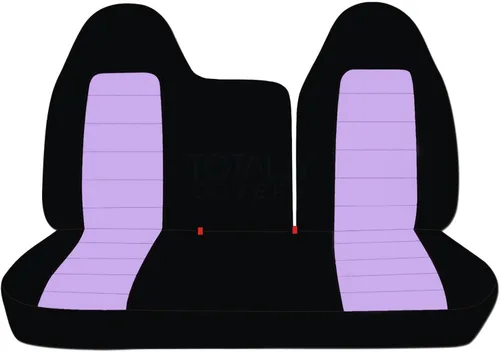 Miniatura 9 de Totally Covers Compatible con fundas de asiento de camión de dos tonos 1997-1998 Ford F-150 F-250 (banco dividido delantero 40/60) sin