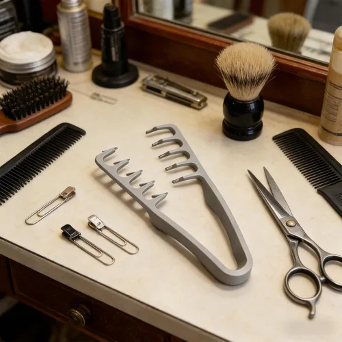 Miniatura 8 de Peine de textura para hombres y mujeres, peine voluminizador de dientes anchos para rizos, diseño plegable de viaje con estilo de flequillo de doble