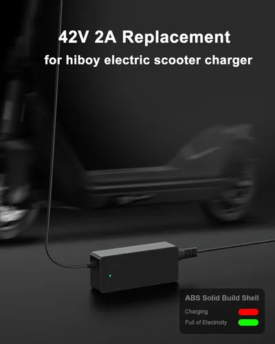Miniatura 4 de WUKUR Cargador eléctrico de scooter de 42 V 2 A compatible con Hiboy S2, Lite, Pro, KS4, KS4 Pro, MAX, MAX3, MAX V2, NEX, NEX3, NEX5 36V Scooter