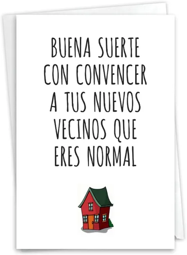 Miniatura 8 de NobleWorks Tarjeta de felicitación para el nuevo hogar español con sobre de 5 x 7 pulgadas (1 tarjeta) Casa de Playa de tus Ensueño C2422NHG-SL