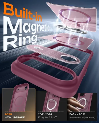 Miniatura 899 de TOCOL Funda para iPhone 11, compatible con Magsafe, protección completa de cámara, imanes integrados, protección contra caídas, funda translúcida