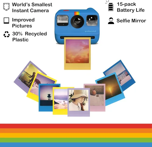 Miniatura 3 de Polaroid Go Generation 2 - Mini cámara de película instantánea, azul (9147), solo compatible con Go Film