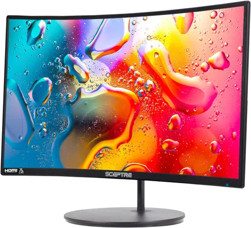 Miniatura 3 de Sceptre - Monitor curvo de 24 pulgadas, 75Hz, LED, para videojuegos, Full HD, 1080P, HDMI, VGA, con altavoces, montaje de pared VESA listo