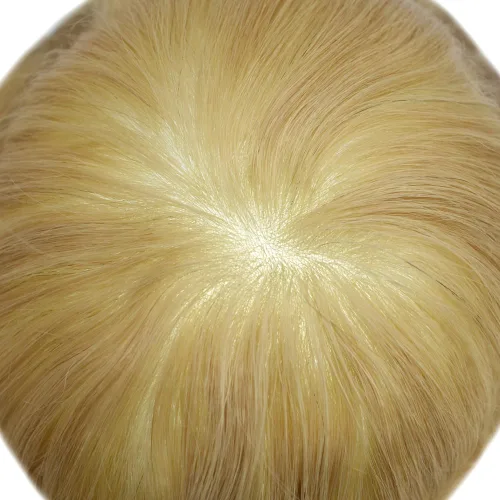 Miniatura 62 de Toupee Hair Piece For Men 100% Real Human Hair System Natural Looking Hairpieces For Men Hair Units Protesis Capilar Para Hombre 8''X10'' #610#6