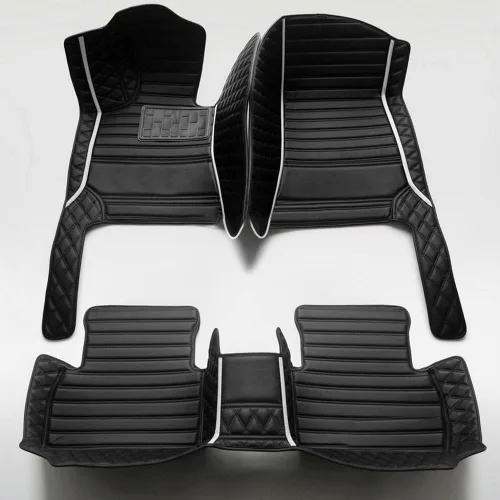 Miniatura 20 de Personaliza los tapetes de cuero de lujo de protección para todo tipo de clima para el 99 % de los automóviles, SUV y camiones según el modelo Beige