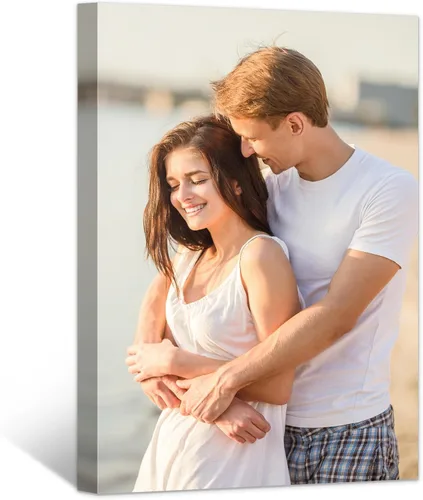 HomeLifairy Impresiones en lienzo personalizadas con tus fotos, impresiones de lienzo personalizadas enmarcadas para bodas, decoración del hogar,