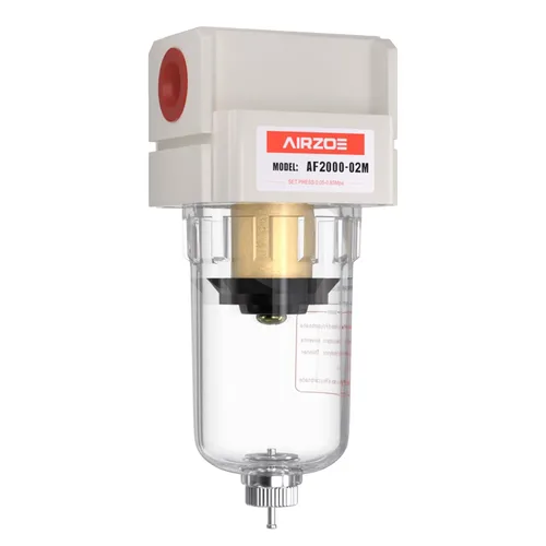 Miniatura 8 de AIRZOE Secador de Aire de 3/8" NPT para Compresor - Separador de Agua y Aire para Compresor AF3000-03, Drenaje Manual, Elemento de Latón de 5