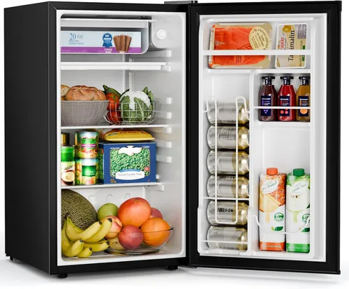 Miniatura 2 de Antarctic Star - Refrigerador compacto de 3.2 pies cúbicos con congelador, mini refrigerador de puerta única con termostato ajustable, estantes