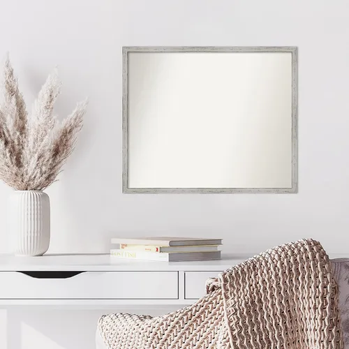 Miniatura 205 de Amanti Art Espejo de baño blanco para sobre el fregadero, 32 x 45 pulgadas, espejo de tocador rectangular blanco esbelto, marco de madera moderno