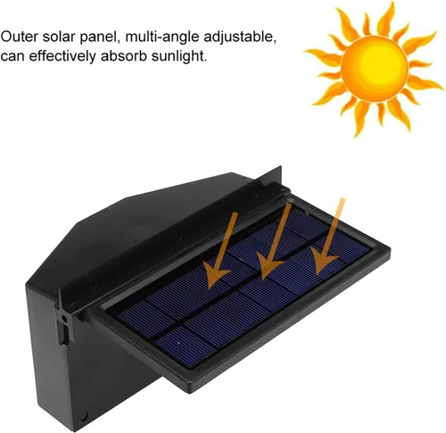 Miniatura 4 de Purificador de aire para automóvil, ventilador de escape de ventana con energía solar para automóvil, ventiladores de radiador de ventilación