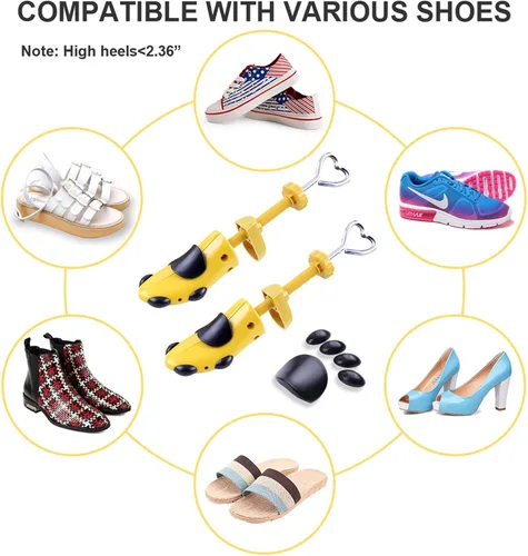 Miniatura 5 de Shoe Stretcher Women 4-way Shoe Expander Widener Shoe Tree Shape for Wide Feet