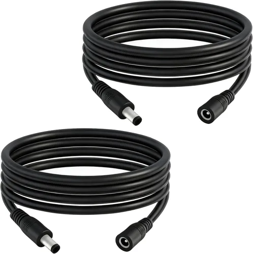 Miniatura 8 de Cable de extensión de alimentación CC de 0.217 in x 0.083 in 3.3FT macho a hembra 12V/24V 14AWG DC Cable de conexión para CCTV Amplificadores