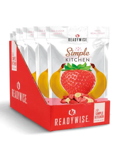 Miniatura 7 de READYWISE - Cocina simple, plátanos liofilizados, 24 porciones, paquete de 6, vegetariano, sin gluten, aperitivos, plátano, frutas secas, pre