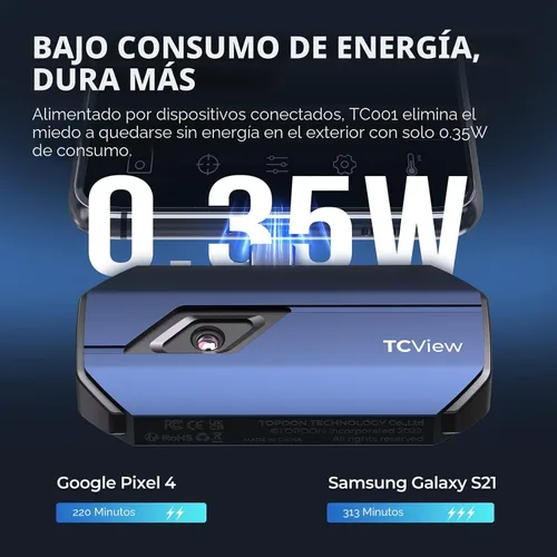 Miniatura 6 de TOPDON TC001 Cámara térmica para Android, Super IR 512x384 de alta resolución, cámara de imágenes térmicas, cámara termográfica - precisión