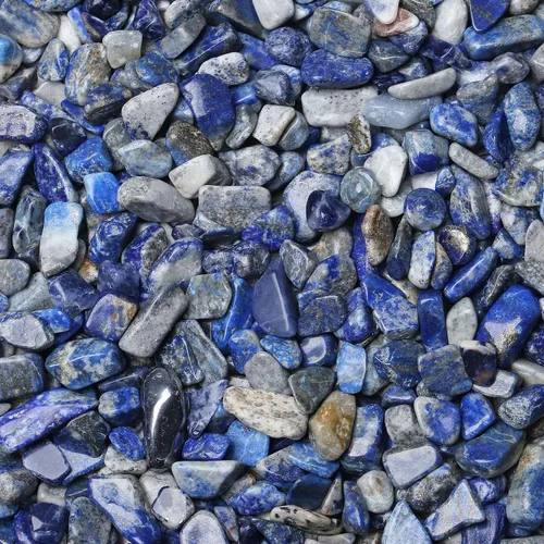 Miniatura 19 de LAIDANLA 1 libra (450 gramos) de grava de acuario de cristal de 7 chakras, piedras pulidas y talladas en bruto, piedras de cristal irregulares