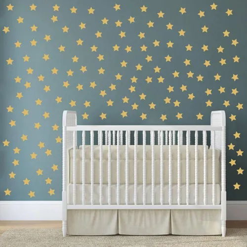 Miniatura 7 de Juego de 100 calcomanías de estrella para pared, removibles, despegar y pegar, decoración de vinilo para el hogar, dormitorio, sala de estar, Azul