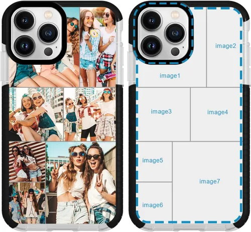 Miniatura 9 de Funda de teléfono personalizada para iPhone 14 Pro Max personalizada con collage de múltiples imágenes, resistente a los golpes, funda protectora