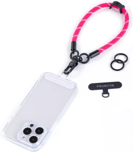 Miniatura 13 de 1 correa de muñeca para teléfono, 2 correas para teléfono, correa de muñeca para teléfono, llavero, llavero (negro)