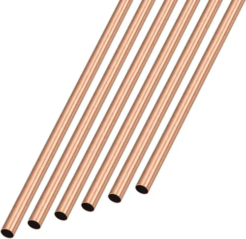 METALLIXITY Tubo de cobre (0.118 in de diámetro exterior x 0.010 in de pared T x 7.874 in de largo), 6 piezas, tubo recto – para decoración del