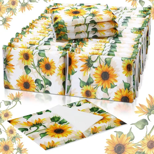 PerKoop Paquete de 100 pañuelos faciales desechables de tamaño de viaje, 3 capas, para viajes de verano, boda, escuela, cartera, suministros para el
