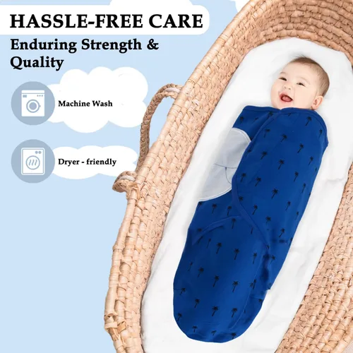 Miniatura 6 de 3 Pack Bolsas de Envoltura Orgánicas Para Recién Nacidos, Niñas, Niños, Bolsa de Recién Nacido Suave y Acogedora, Mantas de Envoltura para Guardería