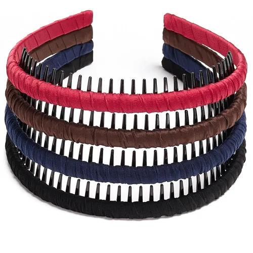 Miniatura 14 de 4 unidades - Diadema multicolor con dientes de resina protectora - Diadema con peine - Accesorios para el cabello para mujer por Beauty hair