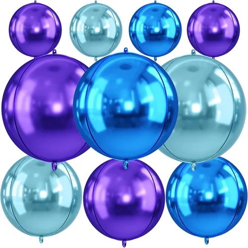 Miniatura 14 de Globos redondos de papel de aluminio para baloncesto, globos de helio 4D de 22 pulgadas, 18 pulgadas, 15 pulgadas, balón de baloncesto negro