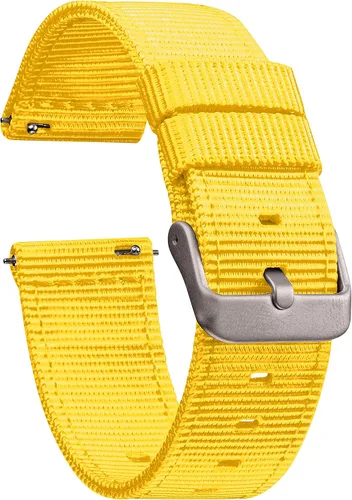 Miniatura 5 de GadgetWraps Correa de reloj de nailon con pasadores de liberación rápida compatible con Gizmo Watch, Samsung, verde esmeralda guijarro, 0.787 in