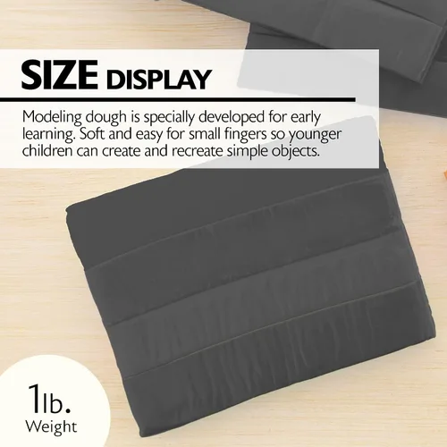 Miniatura 2 de BAZIC Products Arcilla para modelar, color negro, 1 libra, masa de modelado, manualidades, regalo no tóxico para artistas, a granel para aula