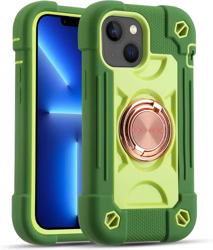 Miniatura 9 de MARKILL Funda compatible con iPhone Air de 6.5 pulgadas 2025 con soporte de anillo giratorio de 360 grados, protección contra caídas de grado