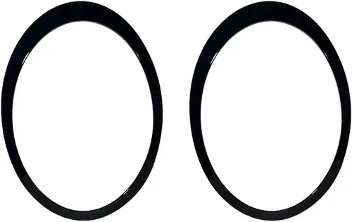 Anillos de ajuste para faros delanteros izquierdo y derecho, repuesto original para BMW Mini Cooper 2007-2015 R55 R56 R57 R58 R59 (negro brillante)
