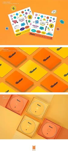 Miniatura 6 de Music & New WEVERSE PREORDER BTS Butter AlbumExtra Photocards Set CreamPeaches ver. SET