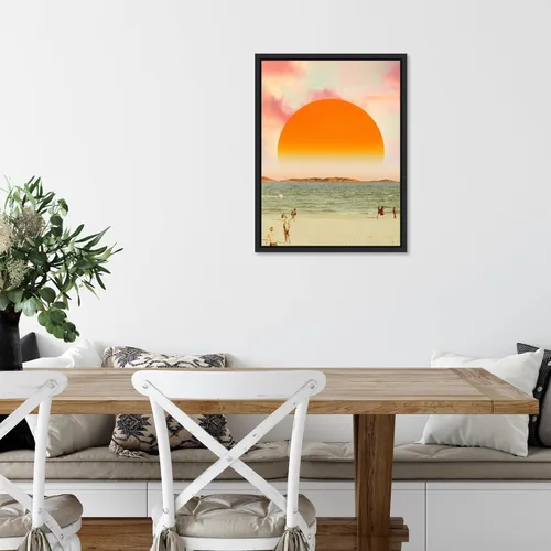 Miniatura 6 de Amanti Art Lienzo enmarcado para pared, 18 x 24 pulgadas, diseño retro de paisaje de sueños II, por Victoria Barnes, lienzo enmarcado para Sylvie