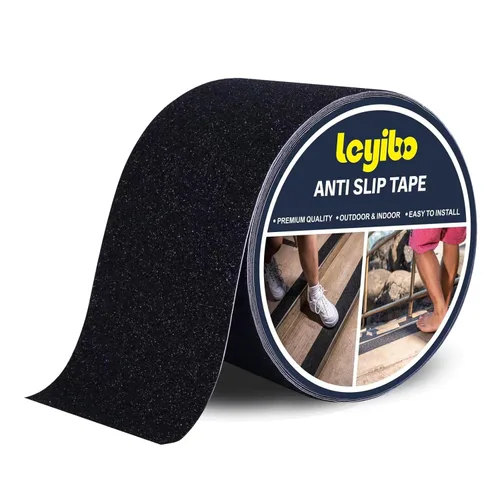 Miniatura 7 de Cinta antideslizante transparente impermeable para exteriores/interiores, 4 pulgadas x 35 pies, cinta de agarre de tracción antideslizante para Claro