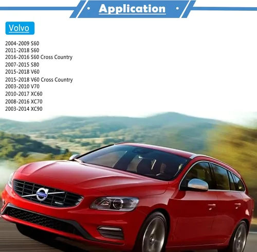 Miniatura 7 de Tapa de llenado de depósito de combustible de gasolina compatible con Volvo 04-18 S60 / 2016 S60 Cross Country / 07-15 S80 / 15-18 V60 Cross Country