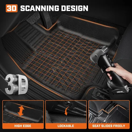 Miniatura 2 de Mixsuper Tapete de suelo y revestimiento de carga para Toyota RAV4 2019-2025 (híbrido y de gas), forro de piso para todo tipo de clima y tapete