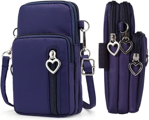 Miniatura 10 de Cartera para teléfono celular, bolsa cruzada para Samsung Galaxy S24 S23 Ultra S21 S22 S20 Plus Fe Note 20 A15 5G A25 A35 A05S A14 A13 A54 A71 Negro