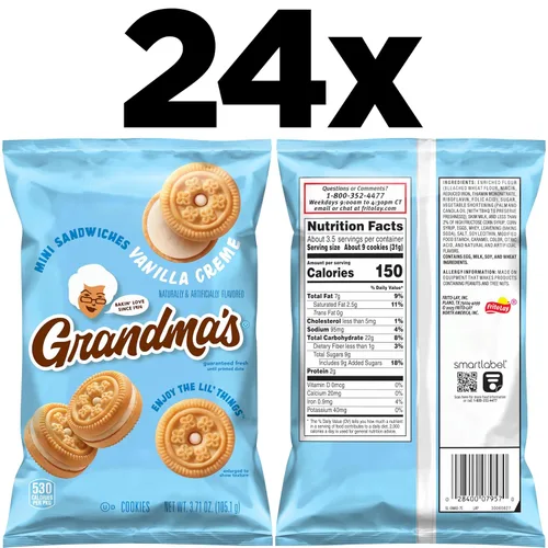 Miniatura 2 de Grandma's - Mini galletas de crema de vainilla, 3.71 onzas (paquete de 24)