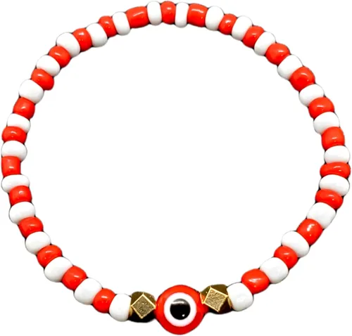 Miniatura 3 de Hecho a mano contra el mal de ojo orishas joyería de protección Ilde elástico elástico ajustable con cuentas unisex amuleto pulsera conjunto