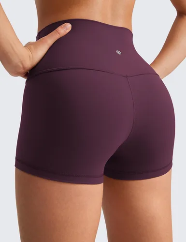 Miniatura 36 de CRZ YOGA Butterluxe - Pantalones cortos de ciclismo de cintura alta para mujer, 2.5 pulgadas, yoga, entrenamiento, elastano, correr, voleibol