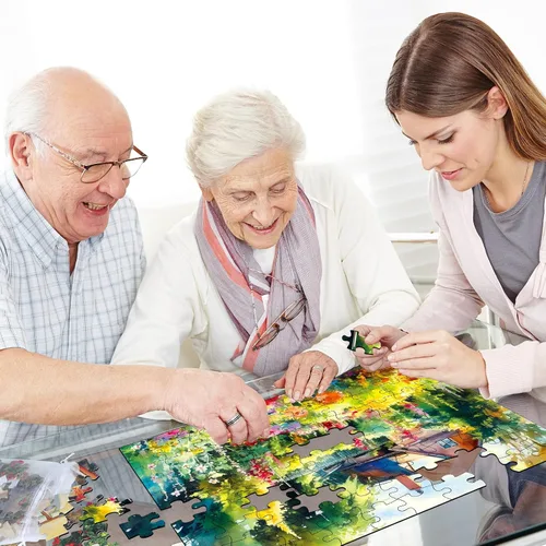Miniatura 7 de ZOiiWA Paquete de 4 100 rompecabezas de demencia para personas mayores, vida en el campo, demencia, Alzheimer, productos y actividades para personas