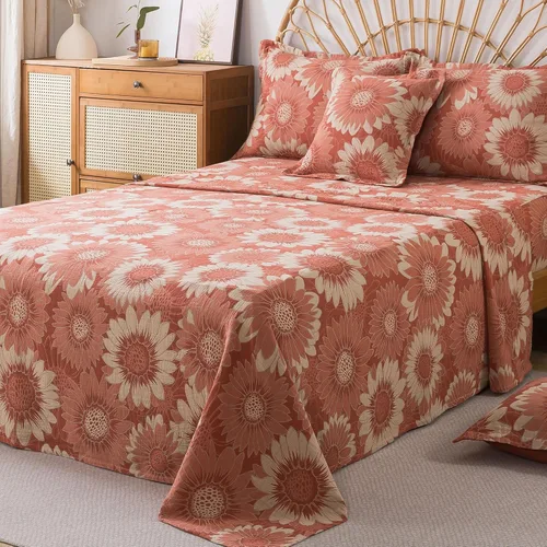 Miniatura 49 de FADFAY Juego de sábanas de rosas blancas, ropa de cama vintage floral de rosas, ropa de cama estilo rústico, 100% algodón egipcio percal, 800 hilos